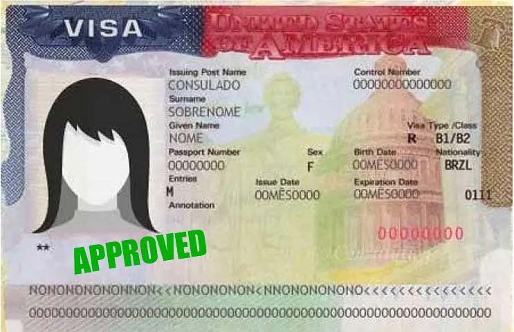 Foto para visto americano 5x5